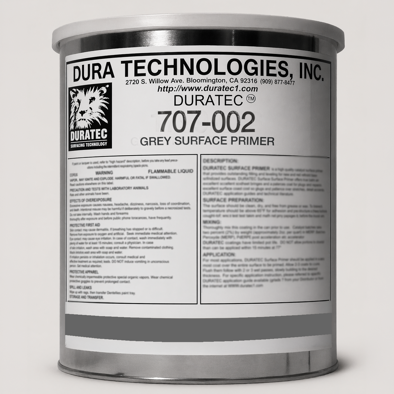 Grey Surface Primer Can With Stripe