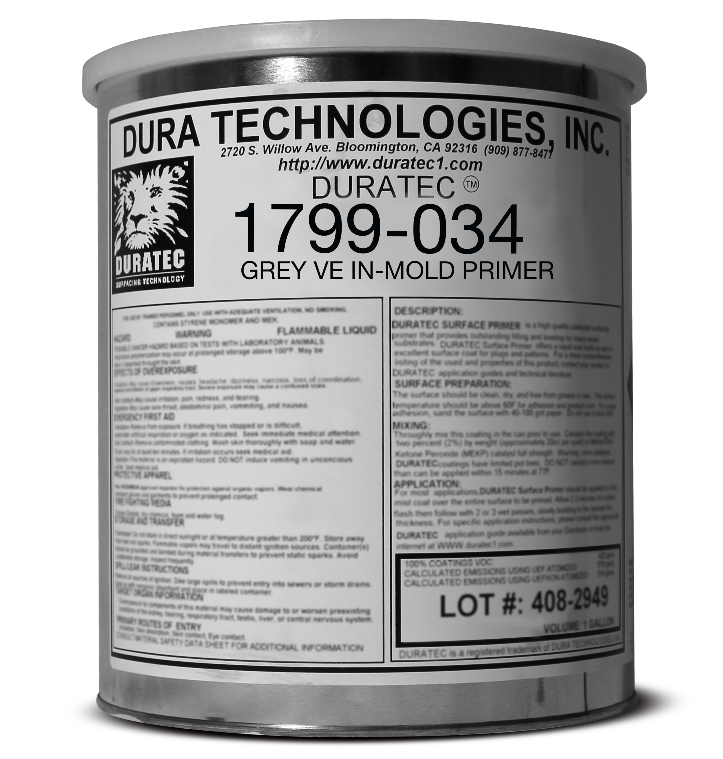 1799-034 Grey VE in-mold primer