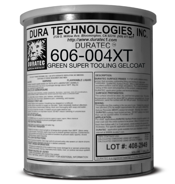 606-004xt green duratec super tooling gelcoat